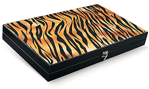 Luxus Designer Backgammon XXL Safari Brettspiel für 2 Spieler ab 14 Jahren