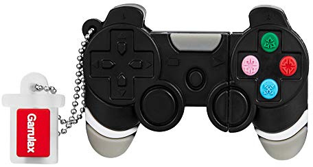 Garrulax Clé USB, Upgrade imperméable clé USB2.0, 32 Go / 64Go Cles USB Dessin 3D Mignon Stockage de données Haute Vitesse Mémoire Stick Pendrive (64GB, Gamepad)