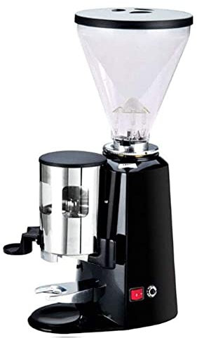 Molinillo de café eléctrico, acero inoxidable profesional resistente, molienda ultrafina con tamaño de taza ajustable, configuración de tamaño de molienda gruesa little surprise