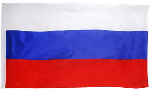 barenx Bandera nacional de Gran Rusia, bandera rusa 150 x 90 cm / 5 ojales de 3 pies