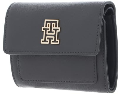 Tommy Hilfiger Damen TH Timeless MED Flap W Bill Wallets, Grey Line, OS, Geldbörsen