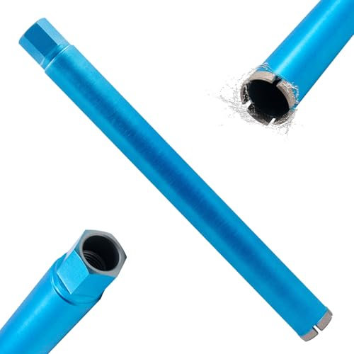 HBKEEN LASERGESCHWEIßT Diamantbohrkrone für Kernbohrkrone 1¼ UNC Nassbohrkrone DM 52mm L 450 mm