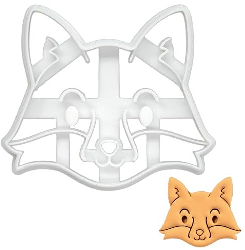 BAKERLOGY Emporte-pièce Bébé Renard - Conception détaillée d'emporte-pièces pour la pâtisserie et l'artisanat, adaptée au fondant, à la pâte, à l'argile