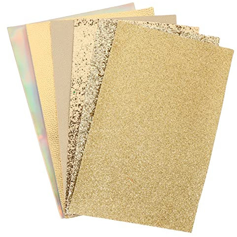 TEHAUX 6 Stück Blatt Kunstleder silberne Schnullerclips handgemachtes Material Glitzer Ohrringe Ornament-Ohrringe Stoff zum Nähen selber machen Lederstoff zum Nähen einstellen PU-Leder