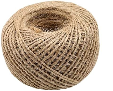 1 mm 2 mm natürliches Vintage-Juteseil, Schnur, Schnur, Jute, Basteln, Geschenkverpackung, Jute, Hanf, Gartenarbeit, Hochzeit, Party, Dekoration (Farbe: 2 mm, 50 m)