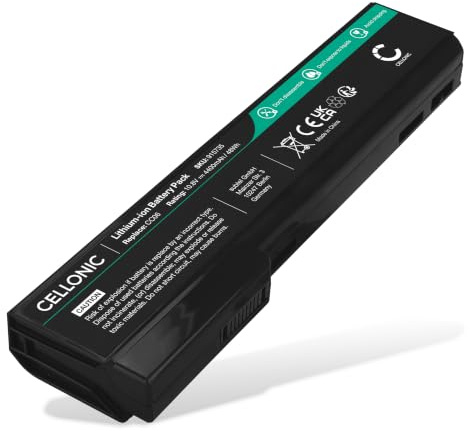 CELLONIC 1x Akku kompatibel mit HP EliteBook 6470b, 8460p, 8470p | 1x, (4400mAh-10.8V-Lithium-Ionen), Notebook Akku, für HP EliteBook 8460p, ProBook 6570b, 8570p, 8560p, 6470b, ProBook 6360b