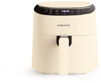 CREATE/FRYER AIR PRO COMPACT/Friteuse sans huile 3,5L Blanc cassé / 8 Programmes, facile à nettoyer, pratique, système de sécurité d'arrêt automatique, 1300W