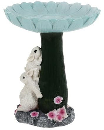 CAXUSD Mangeoire À Oiseaux Décorative pour Jardin Extérieur Distributeur De Nourriture