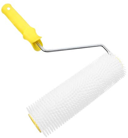 DOITOOL 9 Inch Spiked Paint Roller Brush Self Leveling Defoaming Roller for Cement Floor Screed Flooring Construction Tool