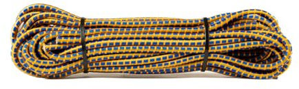 SNURO Corda elastica rotonda (6mm, 10M, mix di colori) - Qualità professionale - Resistente alle intemperie e riutilizzabile - Forza di rottura 80kg