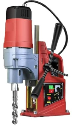 Perceuse a Colonne d Etabli, Petite Perceuse Magnétique Électrique, Perceuse De Sol, Perceuse Magnétique Puissante, Perceuse Portable De Qualité Industrielle,pour le bricolage de bijoux en métal et