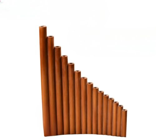 8, 15, 22 Pfeifen Panflöte, C-Schlüssel G Key Pan Pipes, traditionelles chinesisches Holzblasinstrument, leicht zu erlernen (15 Rohre C-Taste)