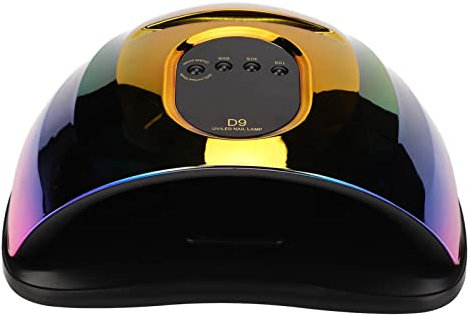 Saluaqui Luz LED de Secador de Gel Uñas Secado Rápido, 150W con 57 LED, Máquina Arte Uñas Segura y Compacta para Dedos y Dedos los Pies, Sensor Infrarrojo con Ranura del Teléfono (Enchufe de la UE)