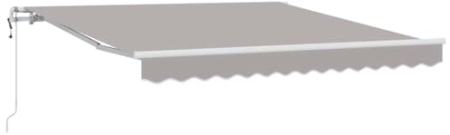 vidaXL Tenda da Sole Retrattile Automatica Grigio Chiaro 300 x 250 cm - Una Soluzione Resistente per Fare Ombra all'aperto, Ideale per patii e balconi. Tenda motorizzata e Resistente alle intemperie.