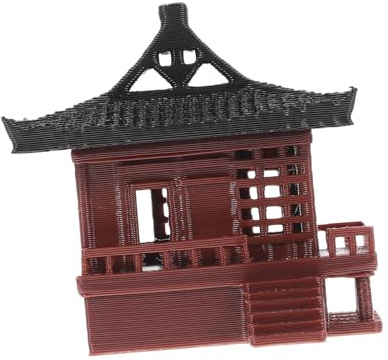 Toyvian Estatua de Pabellón Simulado para Decoración de y Paisajismo Adorno de Bonsái y Realista para Micro y Decoración de