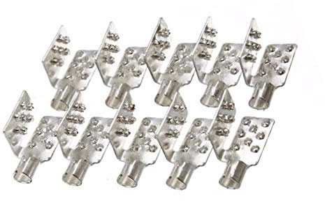 Quetsch-Verbinder 10er Set zur Installation von Infrarot Carbon Heizfolie Heizgewebe - elektrische Flächenheizung - Crimp-Verbinder, Pressverbinder, Kontakte bis 4m² Kabel - pressen Crimpzange