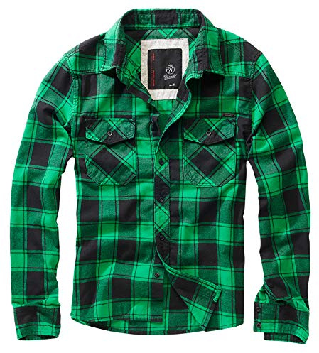 Brandit Men's Flannel Check Shirt Long Sleeve Classic