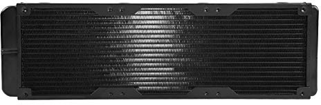 ASHATA 120mm/360mm Aluminium Radiator, Computer CPU Water Cooler Radiator Aluminiumheizkörper,18 Röhren Wasserkühler Kühlkörper Radiator für PC Wasserkühlung Chipsatz-Kühlung usw.(360mm)