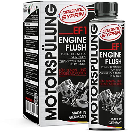 SYPRIN Engine oil flush - for diesel and fuel petrol engines motors systems I treatment cleaner degreaser I flushing additive - 250ml