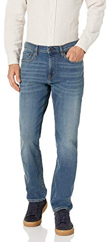 Amazon Essentials Men's Jeans atletisk passform, Mellanblå Vintage, 34W / 29L