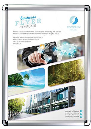 DISPLAY SALES Klapprahmen [50 St.] DIN A3 Postermaß Rondo-Ecken Plakatrahmen Wechselrahmen