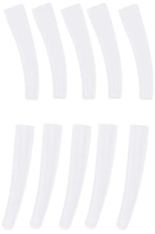 10st/pack pincettskydd Transparent plast halkfri armbågspincett Skyddskåpa för ögonfransar ympverktyg