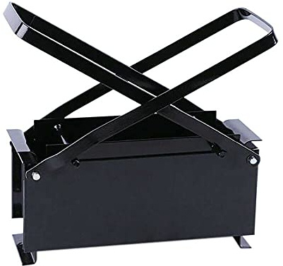 Newspaper Clumping Press, Brick Briquette Machine Paper Log Fire Free Eco Recycle Newspaper Fuel Block for Heating Fire Stove Home Tool for Indoor Outdoor Home Garden Newspaper (Black)