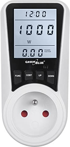 Energiekostenmessgerät Strommessgerät Greenblue GB350 E Stromverbrauch Energiekosten Messgerät Stromzähler Wattmeter