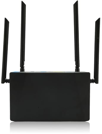 Zunate SIM Karten Router, Entsperrter 4G LTE Modemrouter mit SIM Kartensteckplatz, 100 Mbit/s WiFi, mit 5 Antennen, für das Home Office