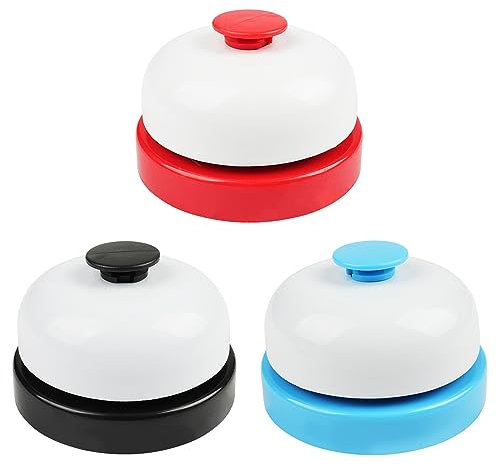 3 Stück Rezeptionsklingel, Tischklingel,Hotel Rezeption Tischglocke,Tischservice Glocke,Trainingsglocken Für Haustiere,Tischglocke Aus Edelstahl,Für Hotel Bars Restaurant Küche Schule Empfangsbereich