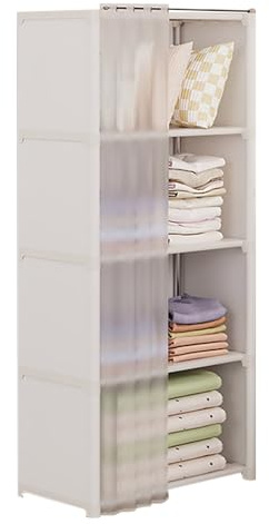 Genikeer Armario Portátil para Ropa | Pequeño Porta Ropa con Revestimiento De Tela No Tejida | Plegable y Organizador para Colgar