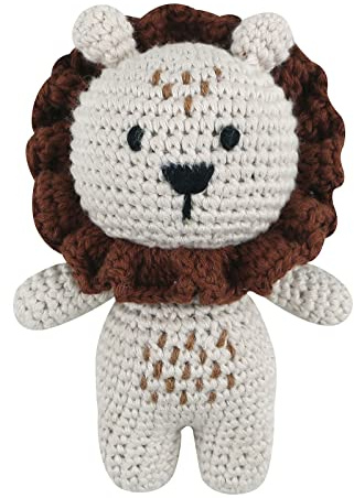 Zeiwohndc Gestrickte Stoffpuppe Aus Baumwolle Stofftier Babyparty Geschenk Dekoriertes Kissen Stofftierpuppe Gehäkeltes Babyspielzeug