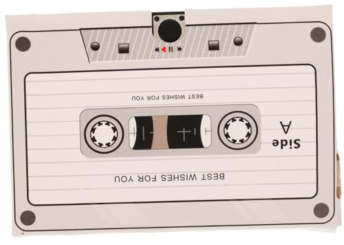 ROMISBABA Greeting Card Mit Aufnahmefunktion Kreative Audio-grußkarte Für Geburtstage Hochzeiten Und Feiertage Sekunden Aufnahme Retro Design Personalisierbar Für Besondere Botschaften