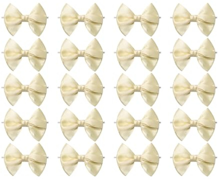 MORSUNBELA 20 Stycken Beige Rosetter Bröllopsdekoration Rosett Present till Födelsedag Jul Nattvardsfest Favors