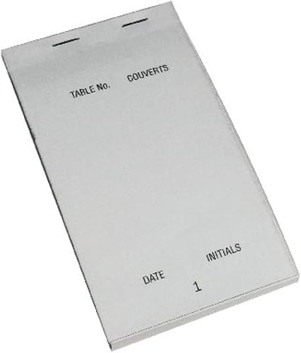 We Can Source It Ltd - Duplicate Service Pad 165 x 95mm, Pack of 50 Pads, Carbonless Duplicate Order Book, Numbered Pages with Counterfoil, Restaurant, Bar & Café Order Pad