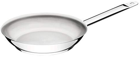 Tramontina Padella in acciaio inox, Ø 30 cm, acciaio inox 18/10, non rivestita, lavabile in lavastoviglie, induzione