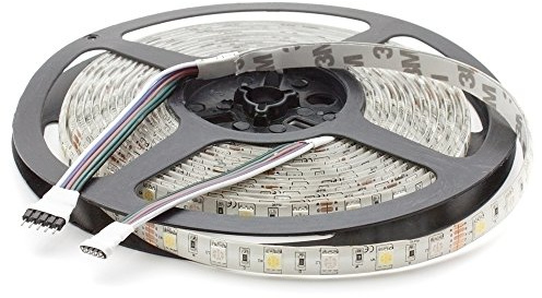 LED Streifen 24V 5m RGBW (RGB+Kaltweiß und Warmweiß) IP20 60Led/m 5050 SMD LED Strip Lichtleiste Streifen (Warmweiß IP65)