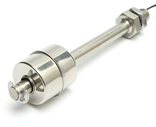 Interruttore galleggiante L150mm, sensore di livello dell'acqua liquido in acciaio inox verticale galleggiante interruttore utilizzato in elettrico, drenaggio, controllo del livello e allarme