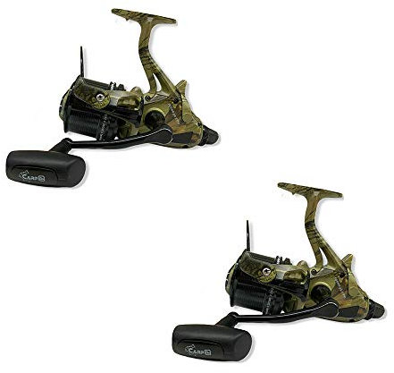 2 x CarpOn Freilaufrolle sk 10000 CPO Camo Aal 7+1 Karpfen Rolle Angelrolle