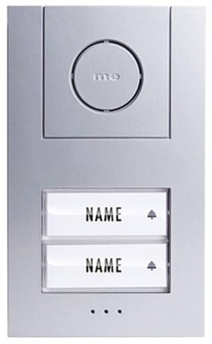 M-e modern-Electronics Vistus AD ALU 4020 S Vistus Türsprechanlage Kabelgebunden Komplett-Set 2 Fam
