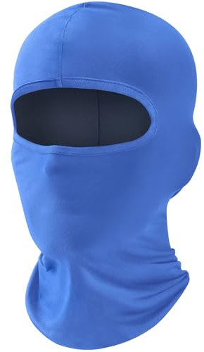 fuinloth Balaclava Ski Face Mask, Motorcycle Cycling Neck Warmer for Helmet, UV Protector Scarf for Men/Women Sky Blue