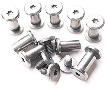 Klappmesser Corby Schrauben,Taschenmesser Pivot Pins,EDC Messermacher Schraubverschlüsse Nieten,DIY Messergriff Studs,Packung mit 10 (9mm)
