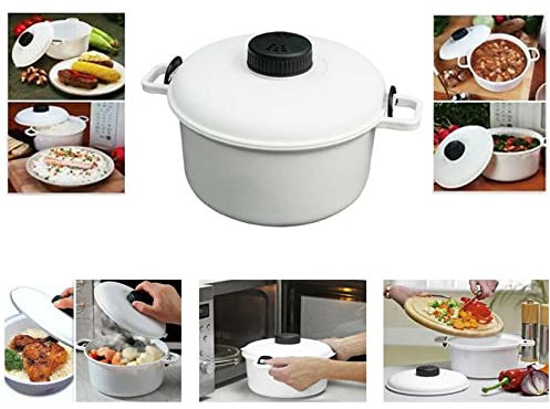 Microwave Pressure Cooker Easy Cook Micro Kitchen Compact Rice Vegetable