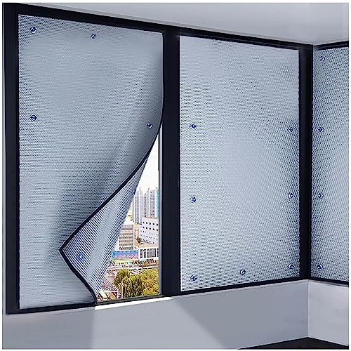 Película para Ventanas De Aluminio Película Aislante,película Reflectante Calor,película Privacidad para Solarium Cristales,película para Ventanas Protección Solar Blackout,WxH-60x150cm/24 * 59in