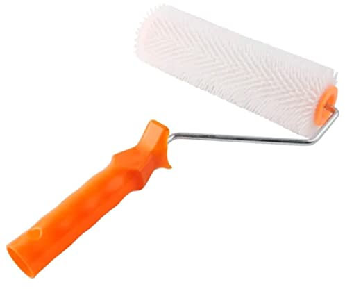 POCHY Farbroller Walzenrahmen 23 cm Kunststoff-Farbroller Latex Flache Mörtelspitze Farbkäfigrahmen glattes Renovierungswerkzeug zum Streichen von Wänden bequem
