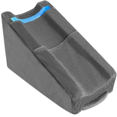 Hossmily Armerhöhungskissen mit 2 Taschen, Armkeil-Erhöhungskissen, hervorragend, ergonomisches Ellenbogenstützkissen zum Schlafen, Armpolster, Ellenbogenkissen mit abnehmbarem Kissenbezug, Grau