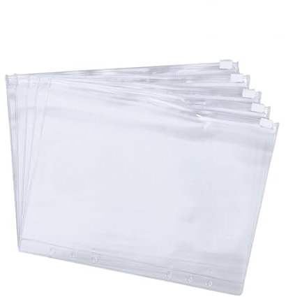 NUOBESTY Durchscheinender Kunststoff A5 Dokumentenmappe Mit Druckknopf 24-teiliges Set Pp-stanztasche Für Dokumentenhalter in Umschlagform