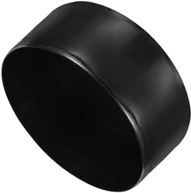 QUARKZMAN 130mm Tapones de Goma, 2pcs Tapa de Extremo Redondo Grande para Tubo de Vinilo Flexible Perno de Rosca Protectora Cubierta de Agujero Mueble Equipos Mecánicos Postes Valla, Negro