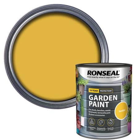 AOC24 Garden Fence Paint 750ml – Multi-Surface Exterior Paint for Wood, Brick, Metal, Stone & Terracotta – Waterproof, Resists Fading, Matt Finish for Sheds, Fences, Garden Furniture