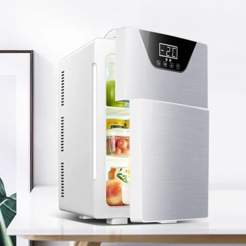 PP-Vic Quick Cooling Mini Refrigerator, Home/Car Fridge, Cosmetic Storage Freezer, Beverage Icebox, Portable Rental Essential, Suitable for Offices And Small Apartments
